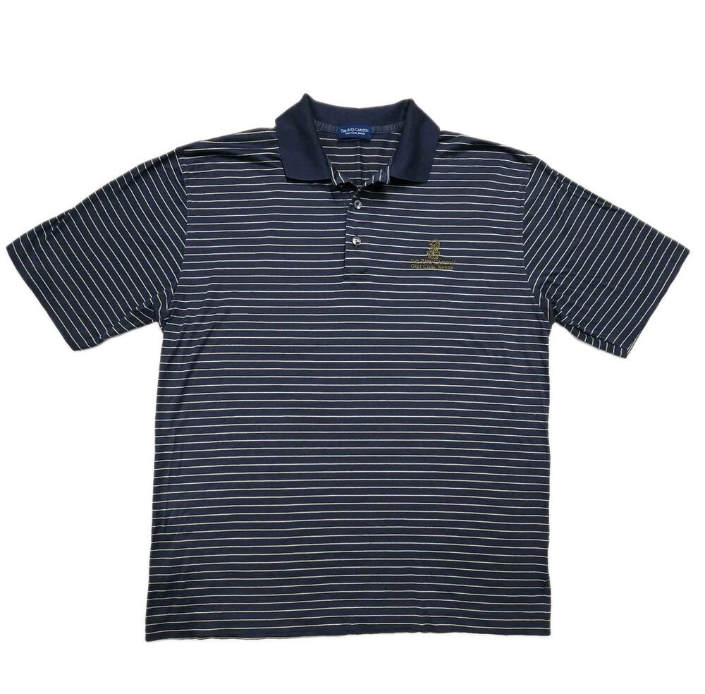 Marbas Italy Filo di Scozia Polo Shirt Mens M Ritz Carlton Jupiter Golf Striped
